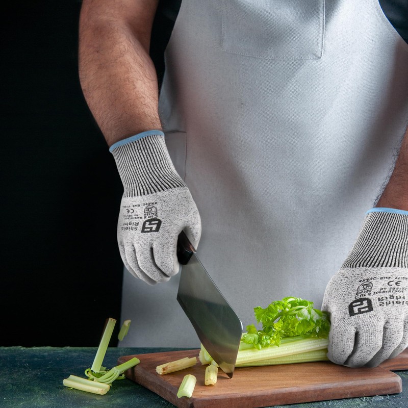 Shield Right Cut Resistant Gloves, Level 5 Protection, PU Coated