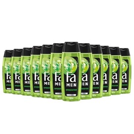 FA Shower Gel Men Speedster with Taurine (12 x 250 ml) 2-in-1 Formula for Body & Hair, Activate Your Body, Mind & Senses with the Refreshing Fragrance of Citrus & Lemongrass