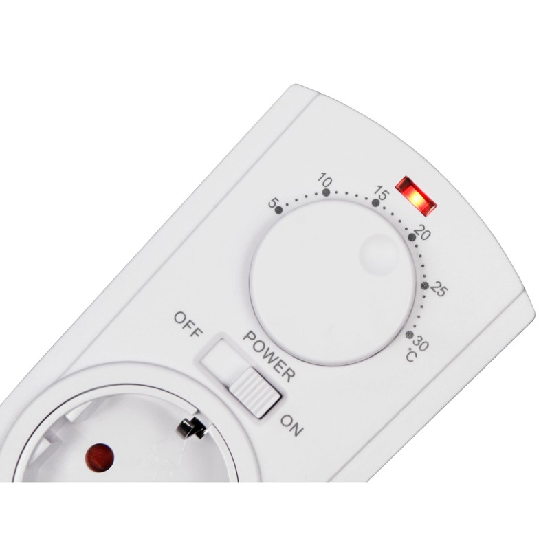 MC Power Socket Thermostat Climate Control TCU-330 5-30 °C, Max.