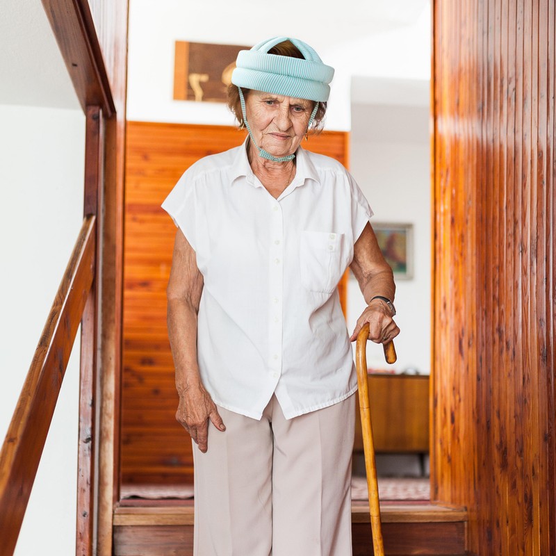 Soft Safety Helmet for Elderly Fall Prevention, Lightweight Protective Headgear