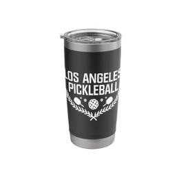 Los Angeles California Pickleball - Paddle & Ball Laurel Stainless Steel Insulated Tumbler
