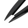 Front Headlight Eyelid Eyebrow Cover Trim Black For VW Golf