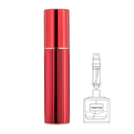 Mini Atomizer Sprayer For Perfume, Empty Travel Cologne Perfume Bottle Refillable Dispenser, Portable Easy Refillable Perfume Spray Pump Bottle For Travel 5ml (Red)
