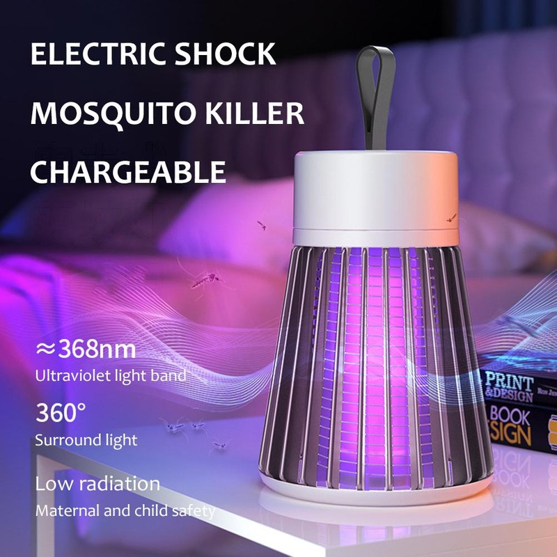 Electric Mosquito Killing Lamp USB Charging LED Light Trap Fly