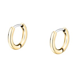 Morellato Women's Gold Steel Hoop Earrings Collection Gift for Girlfriend - SAUP21, Steel