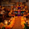 50 Cabezas de Caléndula Artificiales de Seda, Flores Decorativas para