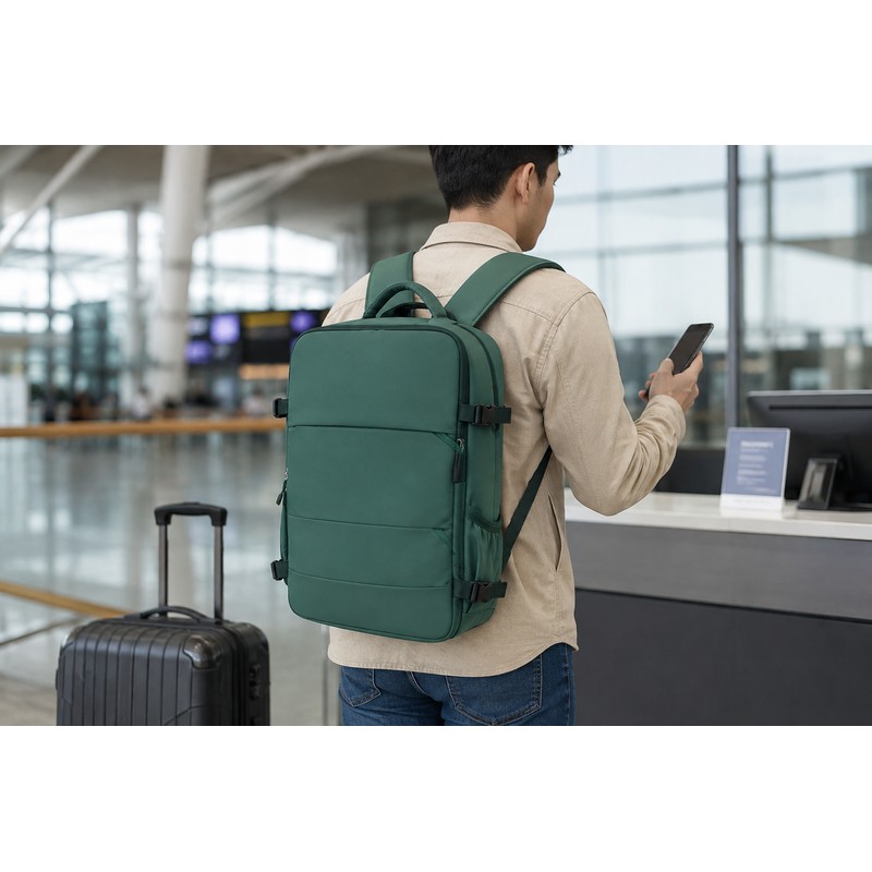 Travel Boarding Backpack for Short Trips - Lightweight and Space-Saving