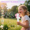 PANACARE Unicorn Bubble Wand, Automatic Bubble Machine, with 10 Packs