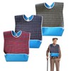 3PCS Adult Bibs for Eating, Reusable Clothing Protector, Waterproof Washable