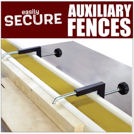 Peachtree Woodworking Supply 2 Pack of Aluminum Universal Fence Clamps with a ¼ inch to 6¼ inch Capacity with Steel Threaded 3/8 inch Post