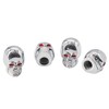 Simoni Racing Valve Caps Skeletor - Chrome