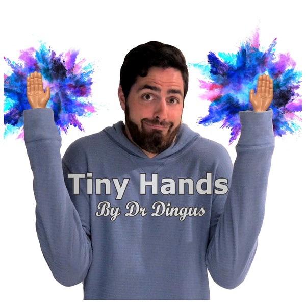 DR DINGUS Tiny Hands (1 Pair) - Novelty Joke Fun - Small Mini 3 Inch Hands up Sleeves - Makes Anyone Laugh