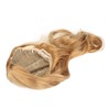 Women Long Hair Wig Light Brown Color Middle Parting Breathable