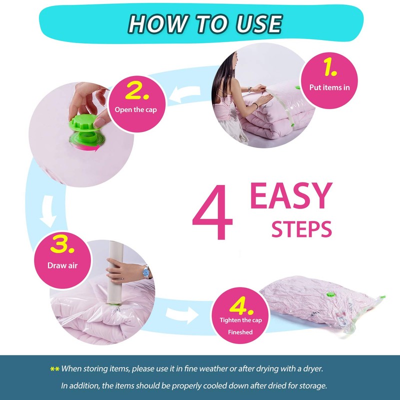 Opaza Vacuum Storage Bags 80 x 60 cm, Airtight Compression