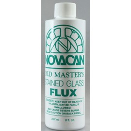 Novacan Old Master Copper Foil Solder FLUX 8oz Stained Glass Supplies (1)