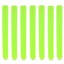 16x150mm Test Tubes, PS Plastic, Round BTM, 20ml Vol, Neon Green, Karter Scientific 400F2 (Pack 100)
