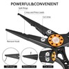 ZACX Fish Lip Gripper Pliers - Upgraded Muti-Function Hook Remover