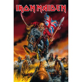 Iron Maiden - Music Poster (Eddie On Horse - Iron Maiden England) (Size: 24" x 36") (Unframed)