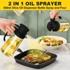 550ml Oil Dispenser for Kitchen, 2 in 1 Oil Dispenser