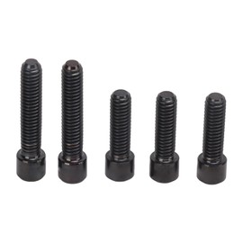 5Pcs Derailleur Screws M4 3Pcs 13.5 2Pcs 20mm Titanium Alloy Rustproof Easy Installation Cage Screws for Mountain Bike Black