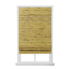 The Shade & Shutter Factory Colorado Cordless Bamboo Roman Shades (Natural 46 in. W x 64 in. L)