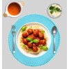 KKTECH Round Braided Placemats Set Of 4 For Dining Table,