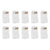 100Pcs TF2005A 8P8C RJ45 Connector CAT6 Unshielded Ethernet Crystal Head