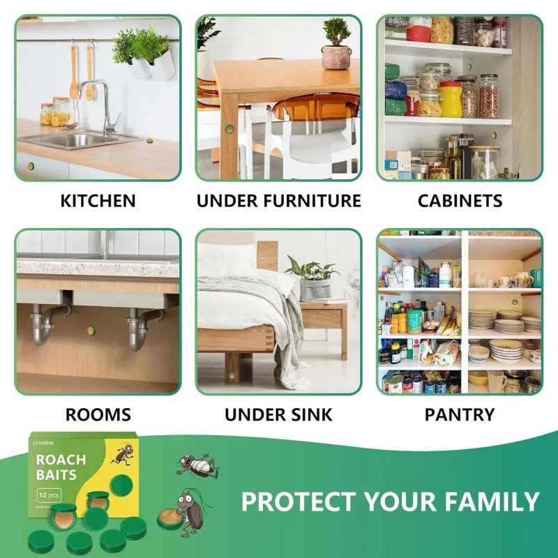 h.n Roach Killer Cockroach Traps for Indoor & Outdoor Infestation