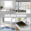 2Pcs 3 in 1 Sink Strainer Drainer, Stainless Sink Plug