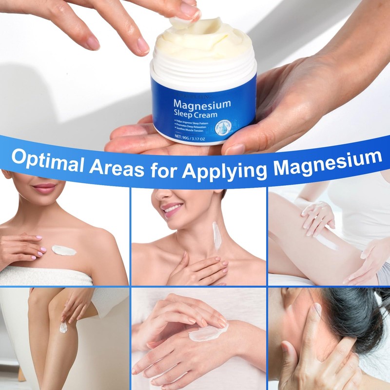 WHLH & WELL-BEING Magnesium Oil for Feet–Topical Magnesium Chloride Cream