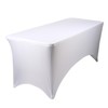 Harbour Housewares Rectangular Spandex Fitted Tablecloth - 6ft (180cm) -