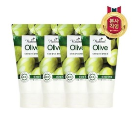 On The Body The Natural (엘지생활건강)온더바디 더내추럴 촉촉 올리브 클렌징폼 120g x 4개33487130 (LG Household & Health Care) On The Body The Natural Hydrating Olive Cleansing Foam 120g x 4