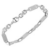 NKlaus Calla 12878 Men's Curb Bracelet 925 Sterling Silver 19