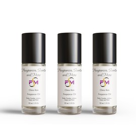 China Rain Fragrance Oil - 3 Bottles 1 Fl Oz Glass Roll On (30ml)