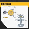 VIVIDA 1-5/8" Wall Mount Latch, Chain Link Fence Gate Fork
