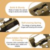 uxcell 2 Pack Self Closing Cabinet Hinges, 1/2" Overlay Cabinet