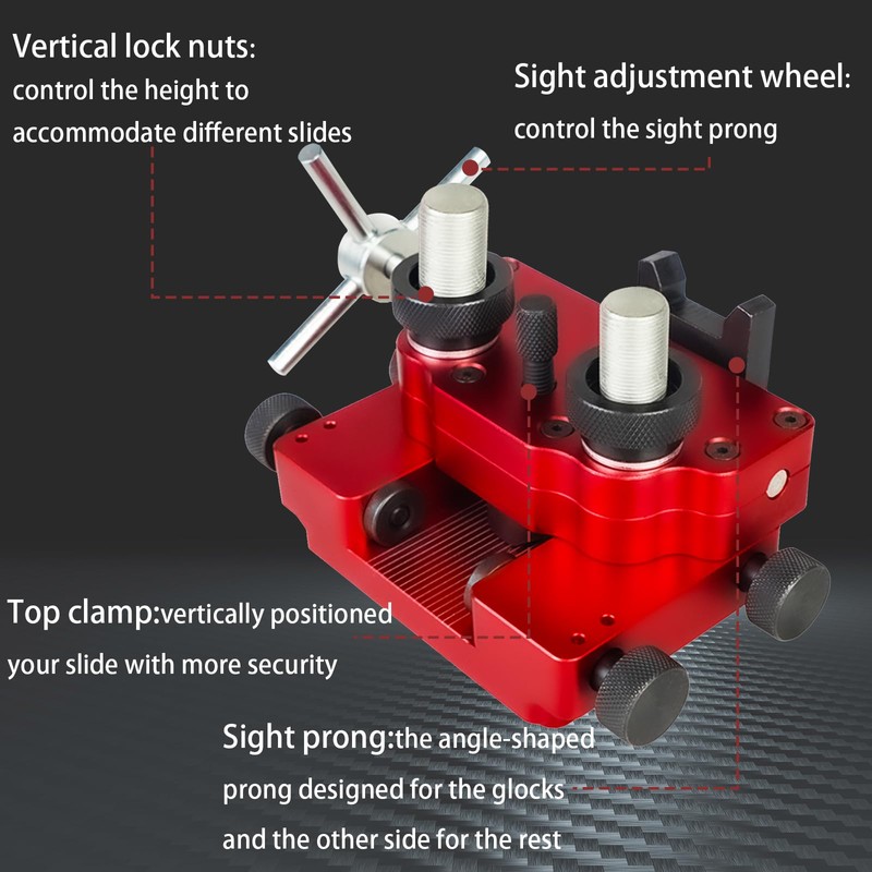 PUZZLEDEER Sight Pusher, High Precision Sight Pusher Tool with Rotatable