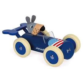 Janod Wooden Spirit Car - Steve The Dog - Ages 18 Months+ - J04498