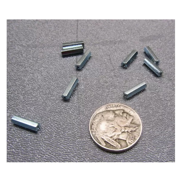Basic Zinc Plate Steel Female Threaded Standoff, 1/8 Hex, 7/16