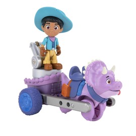 Giochi Preziosi Dino Ranch Miguel & Tango, Vehicle with Dinosaur and Tall Figure Approx. 7.5 cm, TV, for Children from 3 Years, DNA03300, Valuable Games