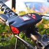 USB Rechargeable Bike Light with Bike Bell 4 Lighting Mode