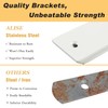 Alise Floating Shelf Brackets Heavy Duty L-Shaped Wall Brackets -