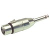 Alpha Audio Adapter, XLR(f) - 6,3mm mono jack plug