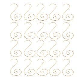 600Pcs Ornament S Hooks Set Stainless Steel No Rusting Decorative S Shaped Hooks for Christmas Gold