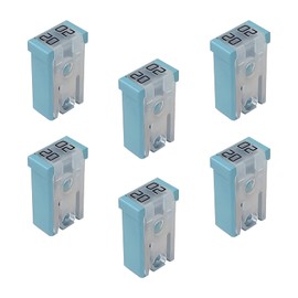 Zikefest 6PCS 20 Amp Fuse, 32V Car Micro Cartridge Fuses, Low Profile Mini Slotted Automotive Square Cartridge Fuse Kit, Replacement for Cars, Trucks and SUVs (Blue)