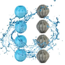 8 Pcs Washing Balls Lint Filters Cleaning Ball Reusable Washing Machine Lint Filters Anti-winding Floating Pet Hair Remover Washing Machines Hair Catcher Balls for Laundry（Random Color）