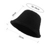 ITODA Fishing Hat Winter Women's Bell Hat Furry Fishing Hat