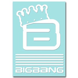 "BIGBANG" White 004W Sticker That Leaves Only The Pattern