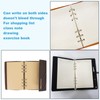 PATIKIL A6 Refill Paper, Unlined Blank Kraft Paper 6 Hole
