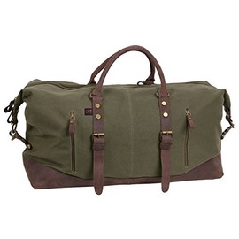 Rothco Extended Weekender Bag - Vintage Style Travel Companion - Canvas Travel Duffle Bag - Olive Drab